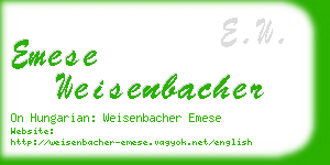 emese weisenbacher business card